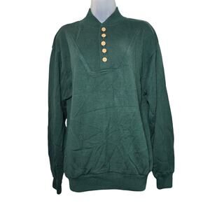 Vtg Appalachian Trail Sz LG Sweater Pockets Hiking Camping Utility Cozy Winter